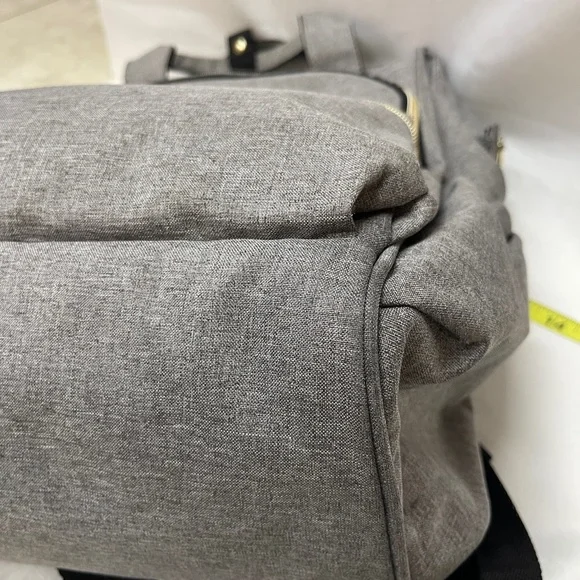 Liname Diaper Bag Backpack Gray Adjustable Straps Pre-owned - Picture 9 of 10
